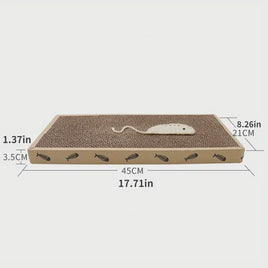 Corrugated Paper Double Sided Cat Scratcher Pad - Large