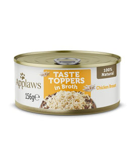 APPLAWS TASTE TOPPER IN BROTH CHICKEN DOG TIN - 156G