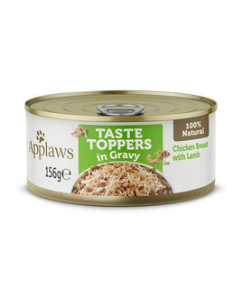 APPLAWS TASTE TOPPER IN GRAVY CHICKEN LAMB DOG TIN - 156G