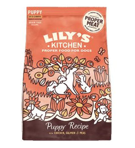 Lily's Kitchen Puppy Recipe with Chicken, Salmon & Peas Dry Food (1Kg)