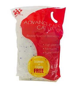 Thunder Paws Advance Care Non-Clumping Crystal Cat Litter 5+1 Litre FREE