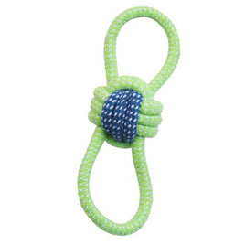PETS CLUB DOG TOY COTTON ROPE KNOT BALL