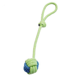 PETS CLUB DOG TOY COTTON ROPE KNOT BALL DOG TOY