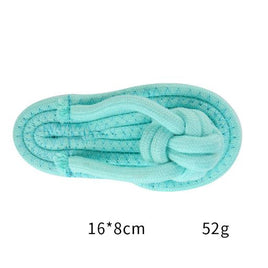 PETS CLUB SLIPPER SHAPED NATURAL COTTON CHEW TOYS FOR DOGS(MIXED COLORS)