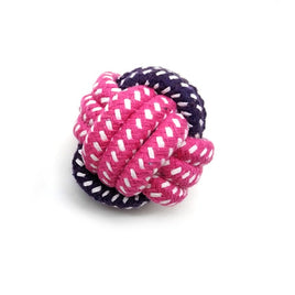 2 Colour Cotton Rope Ball - Medium (7cm)