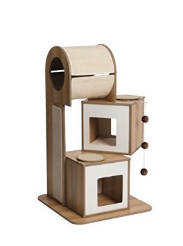 Premium Cat Furniture V-Tower - Walnut