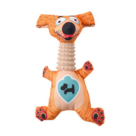 PSM plush dog toy - orange