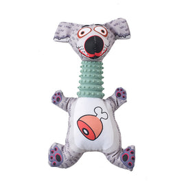 PSM plush dog toy - grey