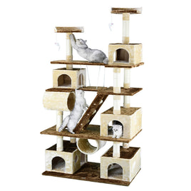 87" Cat Tree Climber With Swing