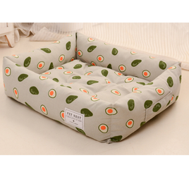 Avocado Print Dog And Cat Indoor Washable Bed-60x50cm