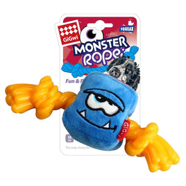 Blue Monster Rope Squeaker Inside Medium - Plush/TPR