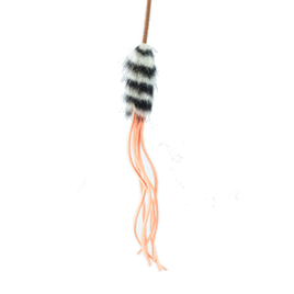 Furry Cat Teaser Toy (Medium) - Orange