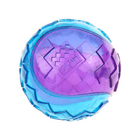 Gigwi Ball Purple / Blue Squeaker Transparent (Medium)