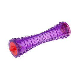 Treat Dispenser "Johnny Stick' Durable TPR Transparent Purple
