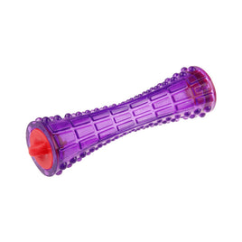 Treat Dispenser "Johnny Stick' Durable TPR Transparent Purple