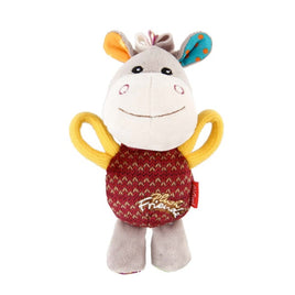 Gigwi Plush Friendz Dog Toy with Squeaker Donkey