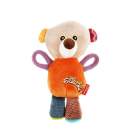 Gigwi Plush Friendz Squeaker Dog Toy Bear