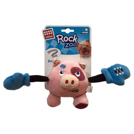 Gigwi Rock Zoo King Boxer Pig with Squeaker & Crinkle Small