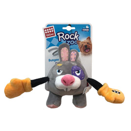 Gigwi Rock Zoo King Boxer Rabbit with Squeaker & Crinkle Small