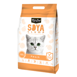 Kit Cat Soya Clump Soybean Litter – Peach 7L