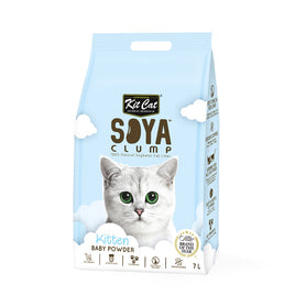 Kit Cat Soybean Litter Soya Clump Kitten - Baby Powder 7L