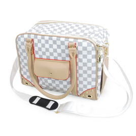 Habibi Pets Luxury Pet Carry Bag- White