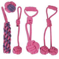 Pet Cotton Rope Toy - Pink