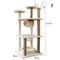 13. Large Cat Tree 50 x 50 x 125cm