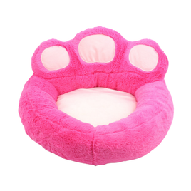 Habibi Pets Washable Paw Shaped Plush Pet Bed