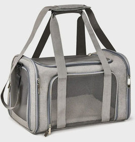 Habibi Pets Breathable Mesh Pet Carrier Bag - Grey