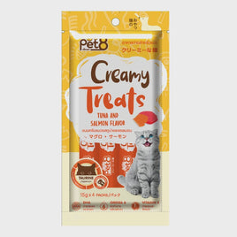 Pet8 Creamy Treats Salmon Flavour-15g x 4pcs
