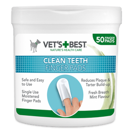 Vets Best Clean Teeth Finger Pads (Dental Wipes)