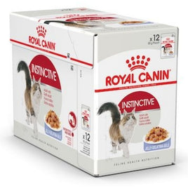 Royal Canin Wet Food - Instinctive For Adult Cats -Jelly (12 X 85G Pouches)