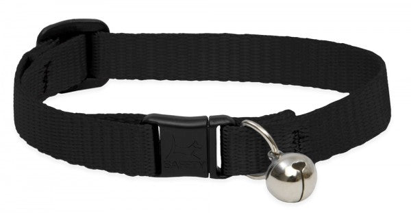 Cat Collar Black 1 2 Basic W Bell Paws Relax