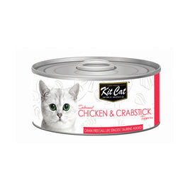 Kit-Cat Tin- Chicken & Crabstick Toppers