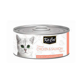 Kit-Cat Tin- Chicken & Salmon Toppers