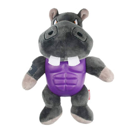 Gigwi I'm Hero Armor Hippo TPR/Plush with Squeaker