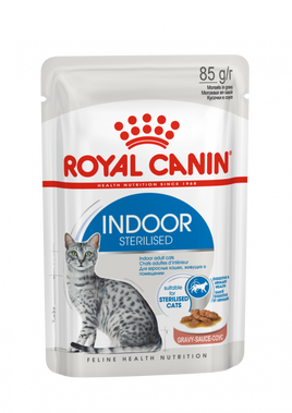 Royal Canin Wet Food - Indoor in Gravy (85G Pouch)