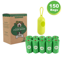 Habibi Pets Biodegradable Pet Poop Bags Kraft Box With Dispenser - 10 Rolls