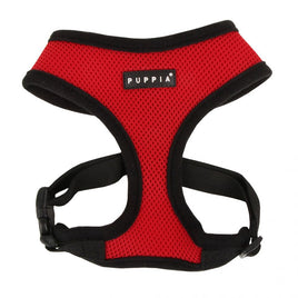 PUPPIA SOFT HARNESS-AC30 - RED -  S