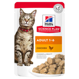 Hills SP Adult Cat Food with Chicken - 85g pouch