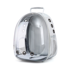 Habibi Pets Transparent Pet Backpack - Grey