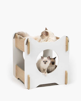 Premium Cat Furniture Cabana - White