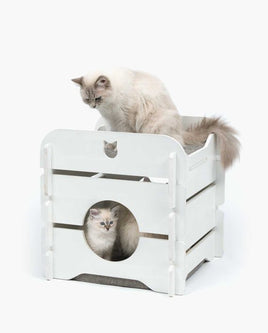 Premium Cat Furniture Cottage - White