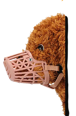 Woofy Adjustable Plastic Dog Muzzle Anti-Bite Dog Mouth Mask