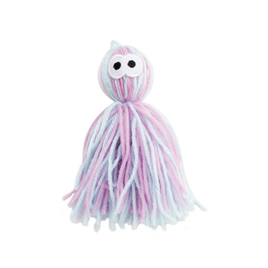 Wolly Octopus Cat Toy - Pink