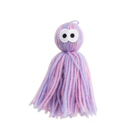 Wolly Octopus Cat Toy - Purple