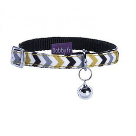 Bobby Zigzag Cat Collar - Black